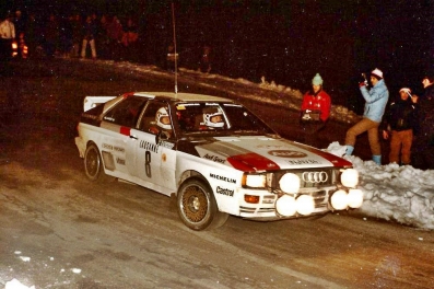 Stig Blomqvist - Bjorn Cederberg
51º Rallye Automobile de Monte-Carlo 1983. Audi Quattro A1 (IN-NV 84). Clasificado 3º.

Del 22 al 28 de Enero, Monte-Carlo.
Superficie: asfalto - nieve.

RMC clasificó a todos los equipos que terminaron el 