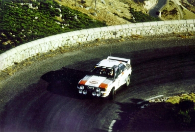 Stig Blomqvist - Bjorn Cederberg
51º Rallye Automobile de Monte-Carlo 1983. Audi Quattro A1 (IN-NV 84). Clasificado 3º.

Del 22 al 28 de Enero, Monte-Carlo.
Superficie: asfalto - nieve.

RMC clasificó a todos los equipos que terminaron el 