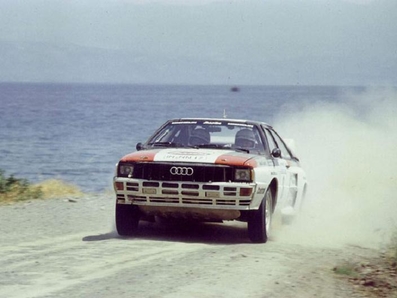 Stig Blomqvist - Björn Cederberg
30º Rothmans Acropolis Rally 1983. Audi Quattro A2 (IN-NN 17). Clasificado 3º.

Del 30 de Mayo al 2 de Junio, Atenas, Grecia.
Superficie: tierra.

El Rally tenia un total de 2264 km de los que 843.30 km divididos en 45 tramos eran especiales, (uno de ellos fue cancelado SS22 Tsouka de 6.57 km).

Tomaron la salida 120 equipos, finalizaron 36.@
Palabras clave: Stig_Blomqvist;Audi;Quattro;Grupo_B;Grecia;1983;Acropolis