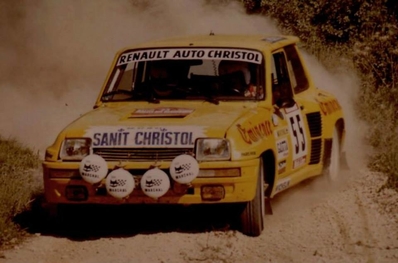 Philippe Touren - Jean-Bernard Vieu
4º Rallye des Garrigues 1983. Renault 5 Turbo. Clasificado 3º.@
Palabras clave: ;Renault;Turbo;Grupo_B;Garrigues;1983