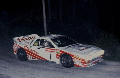 Bernard Darniche - Alain Mahé
42º Tour de France Automobile 1983. Lancia Rally 037 (TO-Y75887). Clasificado 3º.

Del 19 al 23 Septiembre, Paris, Nice, Francia.
Superficie: asfalto.

El Rally tenia un total de 2800.00 km de los que 630.00 km divididos en 3 etapas y 32 tramos eran especiales (uno de ellos fue cancelado SS27 Col du Noyer).

Tomaron la salida 84 equipos, finalizaron 37.@
Palabras clave: Lancia;Rally;Grupo_B;Tour_France_Automobile;1983