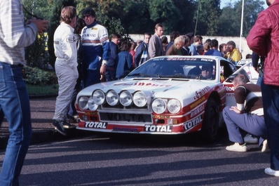 Bernard Darniche - Alain Mahé
42º Tour de France Automobile 1983. Lancia Rally 037 (TO-Y75887). Clasificado 3º.

Del 19 al 23 Septiembre, Paris, Nice, Francia.
Superficie: asfalto.

El Rally tenia un total de 2800.00 km de los que 630.00 km divididos en 3 etapas y 32 tramos eran especiales (uno de ellos fue cancelado SS27 Col du Noyer).

Tomaron la salida 84 equipos, finalizaron 37.@
Palabras clave: Lancia;Rally;Grupo_B;Tour_France_Automobile;1983