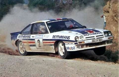 Ari Vatanen - Terry Harryman
30º Rothmans Acropolis Rally 1983. Opel Manta 400 (GG-CP 680). Clasificado 4º.

Del 30 de Mayo al 2 de Junio, Atenas, Grecia.
Superficie: tierra.

El Rally tenia un total de 2264 km de los que 843.30 km divididos en 45 tramos eran especiales, (uno de ellos fue cancelado SS22 Tsouka de 6.57 km).

Tomaron la salida 120 equipos, finalizaron 36.@
Palabras clave: ;Terry_Harryman;Opel;Manta;Grecia;Grupo_B;1983;Acropolis
