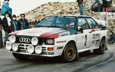 Hannu Mikkola - Arne Hertz
51º Rallye Automobile de Monte-Carlo 1983. Audi Quattro A1 (IN-NM 62). Clasificado 4º.

Del 22 al 28 de Enero, Monte-Carlo.
Superficie: asfalto - nieve.

RMC clasificó a todos los equipos que terminaron el 