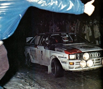 Hannu Mikkola - Arne Hertz
51º Rallye Automobile de Monte-Carlo 1983. Audi Quattro A1 (IN-NM 62). Clasificado 4º.

Del 22 al 28 de Enero, Monte-Carlo.
Superficie: asfalto - nieve.

RMC clasificó a todos los equipos que terminaron el 