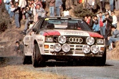 Hannu Mikkola - Arne Hertz
51º Rallye Automobile de Monte-Carlo 1983. Audi Quattro A1 (IN-NM 62). Clasificado 4º.

Del 22 al 28 de Enero, Monte-Carlo.
Superficie: asfalto - nieve.

RMC clasificó a todos los equipos que terminaron el 