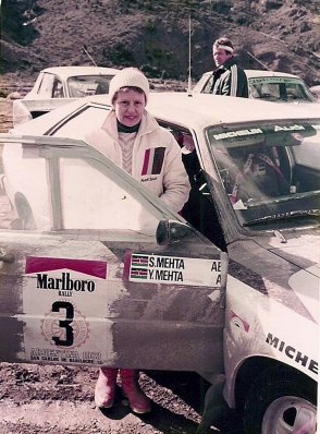 Shekhar Mehta - Yvonne Mehta
3º Marlboro Rally Argentina San Carlos de Bariloche 1983. Audi Quattro A2 (IN-NW 72). Clasificado 4º.

Del 2 al 6 de Agosto, Buenos Aires, San Carlos de Bariloche, Argentina.
Superficie: tierra.

El Rally tenia un total de 3244.00 Km de los que 1254.34 divididos en 18 tramos eran especiales.

Habían 3 tramos de mas de 100 Km cronometrados:
SS3 Zapala - Rahue de 108.60 Km
SS9 Cholila - Esquel de 106.30 Km
SS12 Norquinco - Pilcaniyeu de 104.60 Km.

Tomaron la salida 94 equipos, finalizaron 27.
@
Palabras clave: Audi;Quattro;Argentina;Grupo_B;1983;Personajes