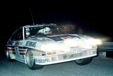 Henri Toivonen - Fred Gallagher
25º Rally Sanremo 1983. Opel Manta 400 (GG-CT 310). Clasificado 4º.

Del 2 al 7 de Octubre, Sanremo, Liguria, Imperia, Italia.
Superficie: Asfalto - Grava.

El Rally tenia un total de 2695.00 km de los que 775.89 km divididos en 58 tramos, eran especiales.

Tomaron la salida 97, finalizaron 36.@
Palabras clave: Henri_Toivonen;Opel;Manta;Grupo_B;Sanremo;1983