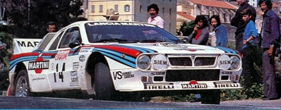 Attilio Bettega - Maurizio Perissinot
27º Tour de Corse - Rallye de France 1983. Lancia Rally 037 (TO Y09061). Clasificado 4º.

Del 5 al 7 de Mayo, Ajaccio, Córcega, Francia.
Superficie: asfalto.

El Rally tenia un total de 1715.10 km de los que 1066.10 km divididos en 32 tramos eran especiales.

Tomaron la salida 178 equipos, finalizaron 57.@
Palabras clave: ;Lancia;Corcega;Grupo_B;1983;Corse