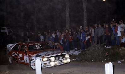 Marc Duez - Willy Lux
19º Ypres 24 Horas Rally 1983. Audi Quattro A1 (N-RD 400). Clasificado 4º.

Del 24 al 26 de Junio, Ypres, Bélgica.
Superficie: asfalto.

El Rally tenía 512.00 km cronometrados divididos en dos etapas y 53 tramos especiales.

Tomaron la salida 176 equipos, finalizaron 77.@
Palabras clave: Audi;Quattro;Grupo_B;Ypres;1983