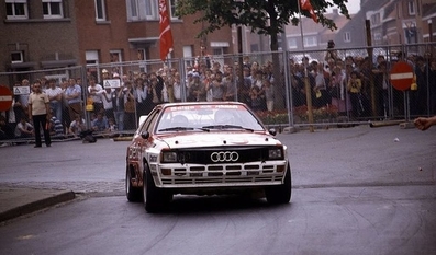 Marc Duez - Willy Lux
19º Ypres 24 Horas Rally 1983. Audi Quattro A1 (N-RD 400). Clasificado 4º.

Del 24 al 26 de Junio, Ypres, Bélgica.
Superficie: asfalto.

El Rally tenía 512.00 km cronometrados divididos en dos etapas y 53 tramos especiales.

Tomaron la salida 176 equipos, finalizaron 77.@
Palabras clave: Audi;Quattro;Grupo_B;Ypres;1983