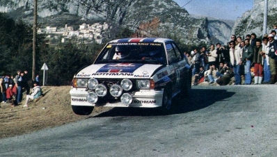 Ari Vatanen - Terry Harryman
51º Rallye Automobile de Monte-Carlo 1983. Opel Ascona 400 (GG-CK 188). Clasificado 5º.

Del 22 al 28 de Enero, Monte-Carlo.
Superficie: asfalto - nieve.

RMC clasificó a todos los equipos que terminaron el 