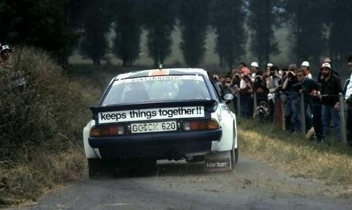 Jimmy McRae - Ian Grindrod
19º Ypres 24 Horas Rally 1983. Opel Manta 400 (GG-CK 620). Clasificado 5º.

Del 24 al 26 de Junio, Ypres, Bélgica.
Superficie: asfalto.

El Rally tenía 512.00 km cronometrados divididos en dos etapas y 53 tramos especiales.

Tomaron la salida 176 equipos, finalizaron 77.@
Palabras clave: Opel Manta;Grupo_B;Ypres;1983