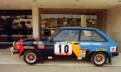 Antonio Zanini Sans - Victor Sabater
17º Rally de Portugal - Vinho do Porto 1983. Talbot Sunbeam Lotus (BDU 222Y). Clasificado 6º.

Del 2 al 5 de Marzo, Estoril, Lisboa, Portugal.
Supeficie: asfalto - tierra.

El Rally tenia un total de 2325 km de los que 674.50 km divididos en 43 tramos eran especiales (3 de ellos fueron cancelados SS12 Figueira de Foz de 9 Km, SS13 Prestimo de 12,50 Km, SS14 Vouga de 10 Km).

Tomaron la salida 86 equipos, finalizaron 31.@
Palabras clave: Antonio_Zanini;Victor_Sabater;Talbot;Sunbeam;Lotus;Grupo_B;Portugal;1983