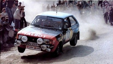 Antonio Zanini Sans - Victor Sabater
17º Rally de Portugal - Vinho do Porto 1983. Talbot Sunbeam Lotus (BDU 222Y). Clasificado 6º.

Del 2 al 5 de Marzo, Estoril, Lisboa, Portugal.
Supeficie: asfalto - tierra.

El Rally tenia un total de 2325 km de los que 674.50 km divididos en 43 tramos eran especiales (3 de ellos fueron cancelados SS12 Figueira de Foz de 9 Km, SS13 Prestimo de 12,50 Km, SS14 Vouga de 10 Km).

Tomaron la salida 86 equipos, finalizaron 31.@
Palabras clave: Antonio_Zanini;Victor_Sabater;Portugal;Talbot;Sunbeam;Lotus;1983