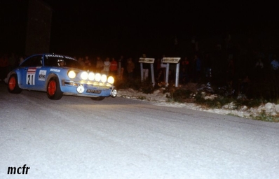 Christian Gardavot - Rémy Levivier
42º Tour de France Automobile 1983. Porsche 911 SC (7427-TL06 ). Clasificado 6º.

Del 19 al 23 Septiembre, Paris, Nice, Francia.
Superficie: asfalto.

El Rally tenia un total de 2800.00 km de los que 630.00 km divididos en 3 etapas y 32 tramos eran especiales (uno de ellos fue cancelado SS27 Col du Noyer).

Tomaron la salida 84 equipos, finalizaron 37.@
Palabras clave: Porsche;Tour_France_Automobile;1983