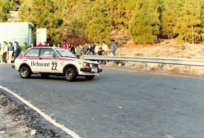 Tomas Gonzalez - Miguel A. Dominguez
7º El Corte Inglés 1983 (Canarias). Toyota Starlet. Clasificado 6º.@
Palabras clave: Tomas_Gonzalez;Toyota;Starlet;Corte_Ingles;Canarias;1983