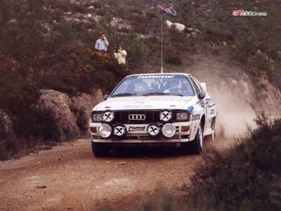 Franz Wittmann sen. - Peter Diekmann
17º Rally de Portugal - Vinho do Porto 1983. Audi Quattro A1 (IN-NP 40). Clasificado 7º.

Del 2 al 5 de Marzo, Estoril, Lisboa, Portugal.
Supeficie: asfalto - tierra.

El Rally tenia un total de 2325 km de los que 674.50 km divididos en 43 tramos eran especiales (3 de ellos fueron cancelados SS12 Figueira de Foz de 9 Km, SS13 Prestimo de 12,50 Km, SS14 Vouga de 10 Km).

Tomaron la salida 86 equipos, finalizaron 31.@
Palabras clave: ;Audi;Quattro;Grupo_B;Portugal;1983
