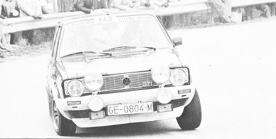 Pere Auradell - P. Plana
17º Rallye Girona-Cales de Palafrugell 1983. Volkswagen Golf GTI. Clasificado 9º.
Palabras clave: Volkswagen;Golf;Girona;1983