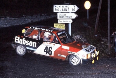 René Defour - Charley Pasquier
18º Rallye International d'Antibes 1983. Talbot Samba Rallye. Clasificado 11º.

Del 13 al 15 de Octubre, Antibes, Alpes Marítimos, Provenza-Alpes-Costa Azul, Francia.
Superficie: asfalto.

El Rallye tenia un total de 513.00 km cronometrados.
Desconocemos en cuantos tramos especiales se dividian.

Tomaron la salida 153 equipos, finalizaron 69.@
Palabras clave: Talbot;Samba;Rallye;Grupo_B;Antibes;1983