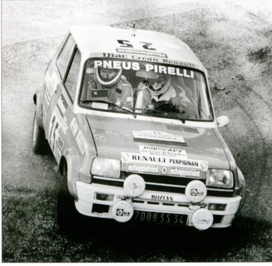 Bruno Bouscary - Pierre-Bernard Guérin
42º Tour de France Automobile 1983. Renault 5 Alpine (7008 SS 34). Clasificado 12º.

Del 19 al 23 Septiembre, Paris, Nice, Francia.
Superficie: asfalto.

El Rally tenia un total de 2800.00 km de los que 630.00 km divididos en 3 etapas y 32 tramos eran especiales (uno de ellos fue cancelado SS27 Col du Noyer).

Tomaron la salida 84 equipos, finalizaron 37.@
Palabras clave: Renault;Alpine;Tour_France_Automobile;1983