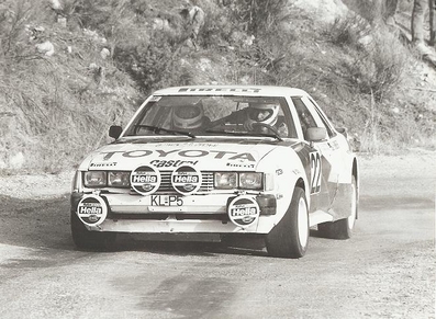 Klaus Fritzinger - Henning Wunsch
51º Rallye Automobile de Monte-Carlo 1983. Toyota Celica 2000 GT (KL-P 5). Clasificado 12º.

Del 22 al 28 de Enero, Monte-Carlo.
Superficie: asfalto - nieve.

RMC clasificó a todos los equipos que terminaron el 