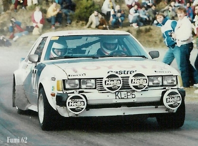 Klaus Fritzinger - Henning Wunsch
51º Rallye Automobile de Monte-Carlo 1983. Toyota Celica 2000 GT (KL-P 5). Clasificado 12º.

Del 22 al 28 de Enero, Monte-Carlo.
Superficie: asfalto - nieve.

RMC clasificó a todos los equipos que terminaron el 