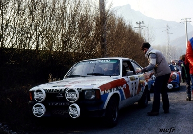 François Rousseau - Robert Wrege
51º Rallye Automobile de Monte-Carlo 1983. Opel Kadett GT/E (5622PP89). Clasificado 16º.

Del 22 al 28 de Enero, Monte-Carlo.
Superficie: asfalto - nieve.

RMC clasificó a todos los equipos que terminaron el 