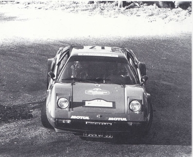 Panic - Dominique Bouteloup
42º Tour de France Automobile 1983. Ferrari 308 GTB (1964 OF 53). Clasificado 16º.

Del 19 al 23 Septiembre, Paris, Nice, Francia.
Superficie: asfalto.

El Rally tenia un total de 2800.00 km de los que 630.00 km divididos en 3 etapas y 32 tramos eran especiales (uno de ellos fue cancelado SS27 Col du Noyer).

Tomaron la salida 84 equipos, finalizaron 37.@
Palabras clave: Ferrari;GTB;Tour_France_Automobile;1983