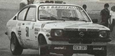 Bernard Munster - S. Van Laeken
19º Ypres 24 Horas Rally 1983. Opel Kadett GT/E (DCX-387). Clasificado 19º.

Del 24 al 26 de Junio, Ypres, Bélgica.
Superficie: asfalto.

El Rally tenía 512.00 km cronometrados divididos en dos etapas y 53 tramos especiales.

Tomaron la salida 176 equipos, finalizaron 77.@
Palabras clave: Opel;Kadett;G/TE;Ypres;1983