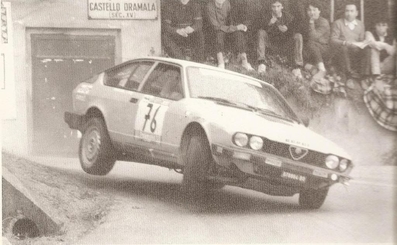 Ragazzoni - Conti
13º Rally 4 Regioni 1983. Alfa Romeo GTV6. Clasificado 21º.

Del 12 al 14 de Mayo, Salice Terme, Lombardia, Italia.
Superficie: asfalto.

El Rally constaba de dos etapas y 26 tramos cronometrados.

Tomaron la salida 79 eqyuipos, finalizaron 35.@
Palabras clave: Alfa;Romeo;Rally_4Regioni;1983