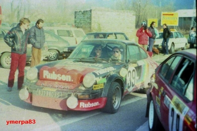Thierry Perrier - Jacques Porteron
51º Rallye Automobile de Monte-Carlo 1983. Porsche 911 SC (831 BNC 75). Clasificado 51º.

Del 22 al 28 de Enero, Monte-Carlo.
Superficie: asfalto - nieve.

RMC clasificó a todos los equipos que terminaron el "Parcours Commun" (después de SS21).
De los 150 equipos, solo los 100 mejores pudieron competir en el último tramo "Parcours Final".
Los equipos que no completaron todas las etapas recibieron tiempos de penalización, incluso para aquellos que no terminaron el último tramo.
86 equipos completaron todo el rally, dos fueron descalificados.

El Rally tenia un total de 4197 km de los que 709 km divididos en 31 tramos eran especiales, (2 de ellas fue canceladas SS6 Pont des Miolans de 22 Km y SS15 St Jeans en Royans de 38 Km).

Se inscribieron 263 equipos, tomaron la salida 250, finalizaron 149.
@
Palabras clave: Porsche;Montecarlo;1983