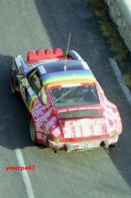 Thierry Perrier - Jacques Porteron
51º Rallye Automobile de Monte-Carlo 1983. Porsche 911 SC (831 BNC 75). Clasificado 51º.

Del 22 al 28 de Enero, Monte-Carlo.
Superficie: asfalto - nieve.

RMC clasificó a todos los equipos que terminaron el "Parcours Commun" (después de SS21).
De los 150 equipos, solo los 100 mejores pudieron competir en el último tramo "Parcours Final".
Los equipos que no completaron todas las etapas recibieron tiempos de penalización, incluso para aquellos que no terminaron el último tramo.
86 equipos completaron todo el rally, dos fueron descalificados.

El Rally tenia un total de 4197 km de los que 709 km divididos en 31 tramos eran especiales, (2 de ellas fue canceladas SS6 Pont des Miolans de 22 Km y SS15 St Jeans en Royans de 38 Km).

Se inscribieron 263 equipos, tomaron la salida 250, finalizaron 149.@
Palabras clave: Porsche;Montecarlo;1983