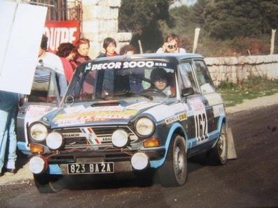 Jean-Marc Sechi - Jean-Luc Mondoloni
27º Tour de Corse - Rallye de France 1983. Autobianchi A112 Abarth. Clasificado 57º.

Del 5 al 7 de Mayo, Ajaccio, Córcega, Francia.
Superficie: asfalto.

El Rally tenia un total de 1715.10 km de los que 1066.10 km divididos en 32 tramos eran especiales.

Tomaron la salida 178 equipos, finalizaron 57.@
Palabras clave: Autobianchi;Corse;Corcega;1983