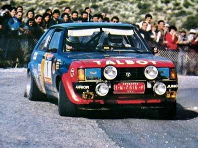Antonio Zanini Sans - Victor Sabater
31º Sol RACE Rallye 1983. Talbot Sunbeam Lotus (1- M-7616-P). Abandonó por accidente en el SS42.
Automobiles Talbot

Del 11 al 13 de Marzo, San Juan de Alicante, Alicante, España.
Superficie: asfalto.

El Rally tenía un total de 427.80 km cronometrados.

Tomaron la salida 68 equipos, finalizaron 24.@
Palabras clave: Race;Talbot;Sunbeam;Lotus;Grupo_B;1983