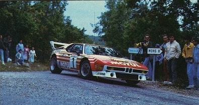 Bernard Béguin - Jean-Jacques Lenne
18º Rallye International d'Antibes 1983. BMW M1 (4102 QC 78). Abandonó por la transmisión del coche.

Del 13 al 15 de Octubre, Antibes, Alpes Marítimos, Provenza-Alpes-Costa Azul, Francia.
Superficie: asfalto.

El Rallye tenia un total de 513.00 km cronometrados.
Desconocemos en cuantos tramos especiales se dividian.

Tomaron la salida 153 equipos, finalizaron 69.@
Palabras clave: ;BMW;M1;Antibes;1983
