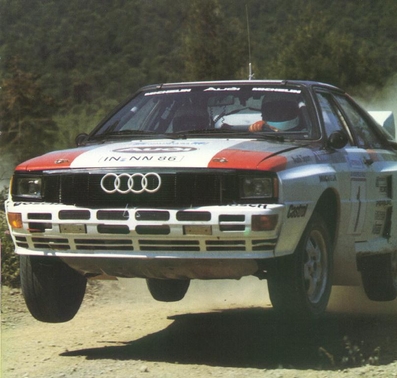 Michèle Mouton - Fabrizia Pons
30º Acrópolis Rally 1983. Audi Quattro A2 (IN-NN 86). Abandonó por accidente vuelco en SS1 Parnis de 42.17 km.

Del 30 de Mayo al 2 de Junio, Atenas, Grecia.
Superficie: tierra.
El Rally tenia un total de 2264 km de los que 843.30 km divididos en 45 tramos eran especiales, (uno de ellos fue cancelado SS22 Tsouka de 6.57 km).
Tomaron la salida 120 equipos, finalizaron 36.@
Palabras clave: Michele_Mouton;Audi;Quattro;Grupo_B;Grecia;1983;Acropolis