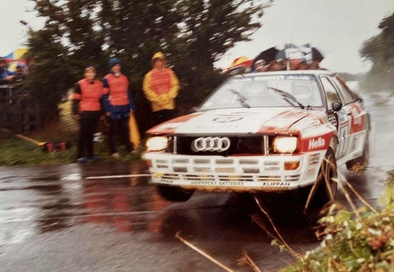 Stig Blomqvist - Björn Cederberg
21º Rothmans Manx International Rally 1983. Audi Quattro A1 (MVV 44Y). Abandonó por motor en SS45 Brandywell.

Del 14 al 17 de Septiembre, Douglas, Isla de Man.
Superficie: asfalto.

El Rally constaba de 49 tramos cronometrados (5 de ellos fueron cancelados, SS22 Eairy, SS24 St. Aarvey, SS25 Cronk, SS26 Lhen y SS27 Druidale).
Desconocemos los kilómetros tanto cronometrados como totales de la prueba.

Tomaron la salida 120 equipos, finalizaron 48.@
Palabras clave: Stig_Blomqvist;Audi;Quattro;Grupo_B;Manx;1983