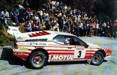 Bernard Béguin - Jean-Jacques Lenne
27º Tour de Corse - Rallye de France 1983. BMW M1 (4102 QC 78). Abandonó por motor en SS5 Sartene - Muratello de 47 Km.
BMW Motul

Del 5 al 7 de Mayo, Ajaccio, Córcega, Francia.
Superficie: asfalto.

El Rally tenia un total de 1715.10 km de los que 1066.10 km divididos en 32 tramos eran especiales.

Tomaron la salida 178 equipos, finalizaron 57.@
Palabras clave: BMW;M1;1983;Grupo_B;Corse;Corcega