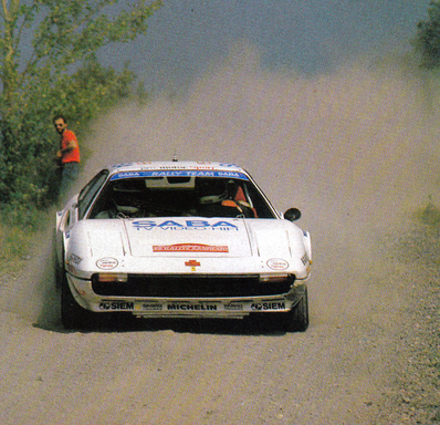 Björn Waldegård - Claes Billstam
25º Rally Sanremo 1983. Ferrari 308 GTB (PA 639395). Abandonó por motor en SS25 Pianella 1 de 15.22 km.

Del 2 al 7 de Octubre, Sanremo, Liguria, Imperia, Italia.
Superficie: Asfalto - tierra

El Rally tenia un total de 2695.00 km de los que 775.89 km divididos en 58 tramos, eran especiales.

Se inscribieron 97 equipos, tomaron la salida 97, finalizaron 36.@
Palabras clave: ;Claes_Billstam;Ferrari;Sanremo;1983;Grupo_B;GTB