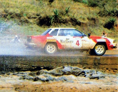 Chandrashekhar Mehta - Rob Combes
31º Marlboro Safari Rally 1983. Nissan 240RS. Abandonó por motor en el CH24.

Del 30 de Marzo al 4 de Abril, Nairobi, Kenya, África.
Superficie: tierra.

El Rally tenia un total de 5035 km en los que 1620.95 km se encontraban 26 controles horarios.

Tomaron la salida 78 equipos, finalizaron 22.@
Palabras clave: ;Nissan;Safari;Grupo_B;1983