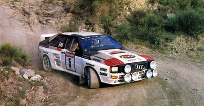 Hannu Mikkola - Arne Hertz
25º Rallye Sanremo 1983. Audi Quattro A2 (IN-NX 99). Abandonó por incendio del coche en SS28 Castel Giocondo de 22.58 km.

Del 2 al 7 de Octubre, Sanremo, Liguria, Imperia, Italia.
Superficie: Asfalto - tierra

El Rally tenia un total de 2695.00 km de los que 775.89 km divididos en 58 tramos, eran especiales.

Se inscribieron 97 equipos, tomaron la salida 97, finalizaron 36.@
Palabras clave: ;Audi;Quattro;Sanremo;1983;Grupo_B