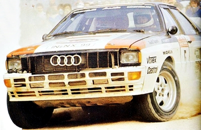 Hannu Mikkola - Arne Hertz
25º Rallye Sanremo 1983. Audi Quattro A2 (IN-NX 99). Abandonó por incendio del coche en SS28 Castel Giocondo de 22.58 km.

Del 2 al 7 de Octubre, Sanremo, Liguria, Imperia, Italia.
Superficie: Asfalto - tierra

El Rally tenia un total de 2695.00 km de los que 775.89 km divididos en 58 tramos, eran especiales.

Se inscribieron 97 equipos, tomaron la salida 97, finalizaron 36.@
Palabras clave: ;Audi;Quattro;Sanremo;1983;Grupo_B
