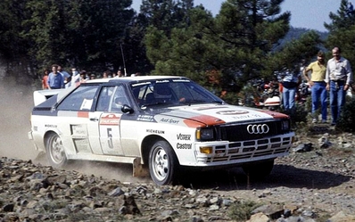 Hannu Mikkola - Arne Hertz
25º Rallye Sanremo 1983. Audi Quattro A2 (IN-NX 99). Abandonó por incendio del coche en SS28 Castel Giocondo de 22.58 km.

Del 2 al 7 de Octubre, Sanremo, Liguria, Imperia, Italia.
Superficie: Asfalto - tierra

El Rally tenia un total de 2695.00 km de los que 775.89 km divididos en 58 tramos, eran especiales.

Se inscribieron 97 equipos, tomaron la salida 97, finalizaron 36.@
Palabras clave: ;Audi;Quattro;Sanremo;1983;Grupo_B