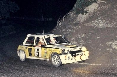 Jean Ragnotti - Jean-Jacques Lenne
18º Rallye International d'Antibes 1983.. Renault 5 Turbo Tour de Corse. Abandonó por accidente.

Del 13 al 15 de Octubre, Antibes, Alpes Marítimos, Provenza-Alpes-Costa Azul, Francia.
Superficie: asfalto.

El Rallye tenia un total de 513.00 km cronometrados.
Desconocemos en cuantos tramos especiales se dividian.

Tomaron la salida 153 equipos, finalizaron 69.@
Palabras clave: Jean_Ragnotti;Renault;Turbo;Grupo_B;1983