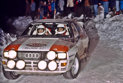 Michèle Mouton - Fabrizia Pons
51º Rallye Automobile de Monte-Carlo 1983. Audi Quattro A1 (IN-NM 82). Abandonó en SS11 Le Moulinon de 38.00 Km.

Del 22 al 28 de Enero, Monte-Carlo.
Superficie: asfalto - nieve.

RMC clasificó a todos los equipos que terminaron el 