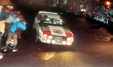 Michèle Mouton - Fabrizia Pons
51º Rallye Automobile de Monte-Carlo 1983. Audi Quattro A1 (IN-NM 82). Abandonó en SS11 Le Moulinon de 38.00 Km.

Del 22 al 28 de Enero, Monte-Carlo.
Superficie: asfalto - nieve.

RMC clasificó a todos los equipos que terminaron el 