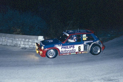 Bruno Saby - Françoise Sappey
42º Tour de France Automobile 1983. Renault 5 Turbo Tour de Corse (6711 WE 38). Abandonó por rotura de turbo en SS28 Font Belle de 21.50 km.

Del 19 al 23 Septiembre, Paris, Nice, Francia.
Superficie: asfalto.

El Rally tenia un total de 2800.00 km de los que 630.00 km divididos en 3 etapas y 32 tramos eran especiales (uno de ellos fue cancelado SS27 Col du Noyer).

Tomaron la salida 84 equipos, finalizaron 37.@
Palabras clave: Renault;Turbo;Grupo_B;Tour_France_Automobile;1983