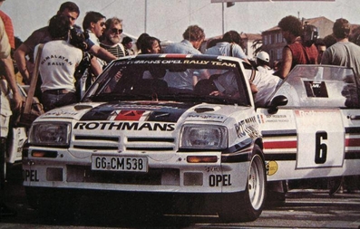 Guy Fréquelin - Jean-François Fauchille
27º Tour de Corse - Rallye de France 1983. Opel Manta 400 (GG-CM 538). Abandonó por motor en SS5 Sartene - Muratello de 47.00 Km.

Del 5 al 7 de Mayo, Ajaccio, Córcega, Francia.
Superficie: asfalto.

El Rally tenia un total de 1715.10 km de los que 1066.10 km divididos en 32 tramos eran especiales.

Tomaron la salida 178 equipos, finalizaron 57.@
Palabras clave: ;Opel;Manta;Grupo_B;Corcega;1983;Corse