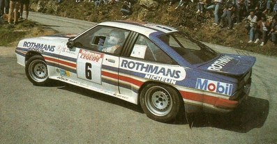 Guy Fréquelin - Jean-François Fauchille
27º Tour de Corse - Rallye de France 1983. Opel Manta 400 (GG-CM 538). Abandonó por motor en SS5 Sartene - Muratello de 47.00 Km.

Del 5 al 7 de Mayo, Ajaccio, Córcega, Francia.
Superficie: asfalto.

El Rally tenia un total de 1715.10 km de los que 1066.10 km divididos en 32 tramos eran especiales.

Tomaron la salida 178 equipos, finalizaron 57.@
Palabras clave: ;Opel;Manta;Grupo_B;Corcega;1983;Corse